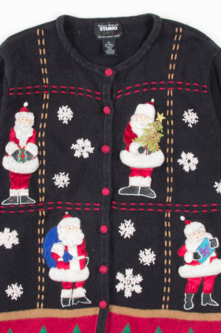 Black Ugly Christmas Cardigan 57048