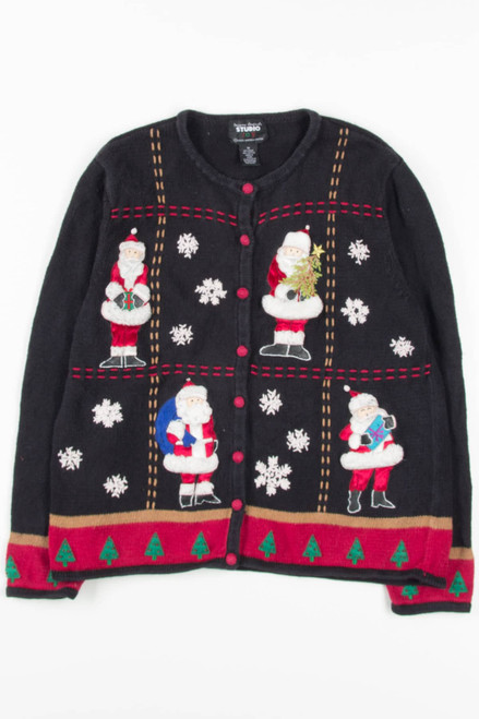 Black Ugly Christmas Cardigan 57048