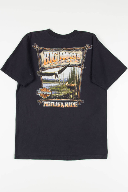 Big Moose Maine Harley Davidson T-Shirt