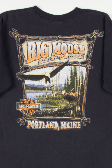 Big Moose Maine Harley Davidson T-Shirt