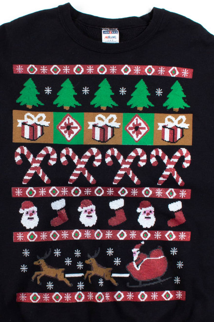 Black Ugly Christmas Sweatshirt 56224