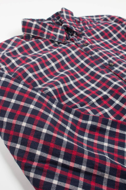 Red St. John's Bay Flannel Shirt 4111
