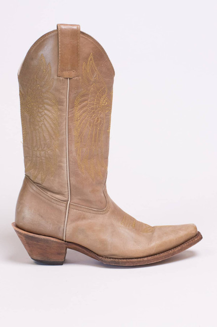 Tan Leather Cowboy Boots (6.5)