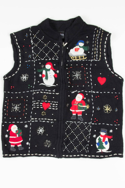Black Ugly Christmas Vest 57571