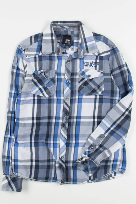 Blue Lightweight Flannel Shirt 4096