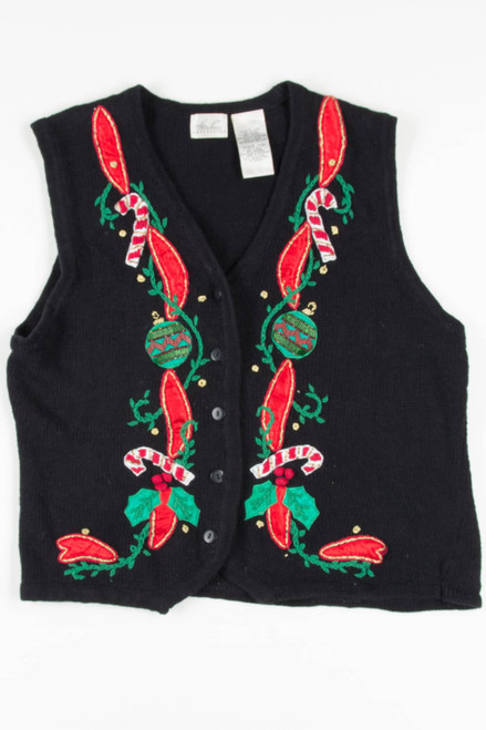 Black Ugly Christmas Vest 57593