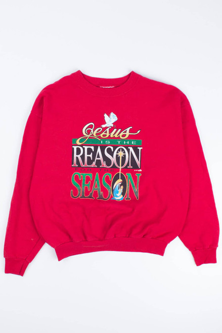 Jesus Is the Reason Vintage Christmas Sweatshirt