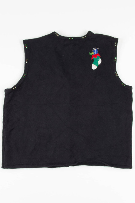 Black Stockings Ugly Christmas Vest 57404