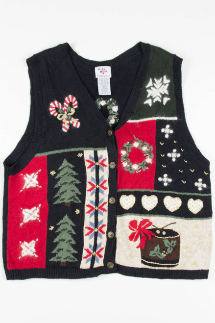 Black Ugly Christmas Vest 57474