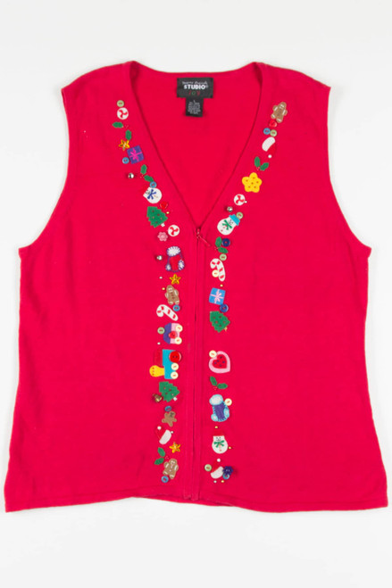 Red Ugly Christmas Vest 57622