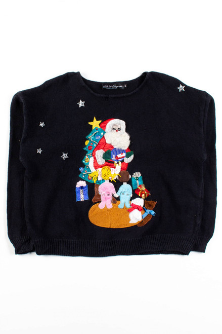 Black Ugly Christmas Pullover 56342
