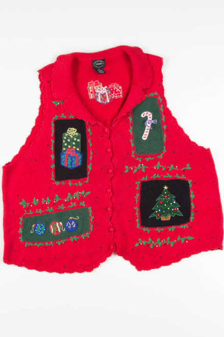 Red Ugly Christmas Vest 57482