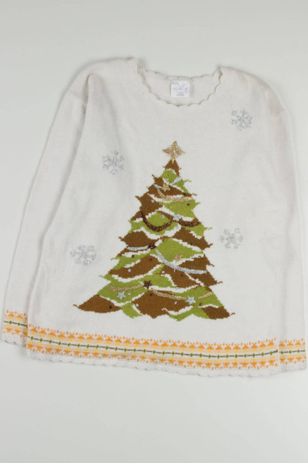 White Tree Ugly Christmas Pullover 57797