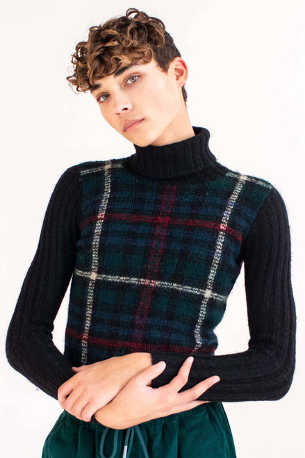 Vintage Ralph Lauren Plaid Turtleneck Sweater