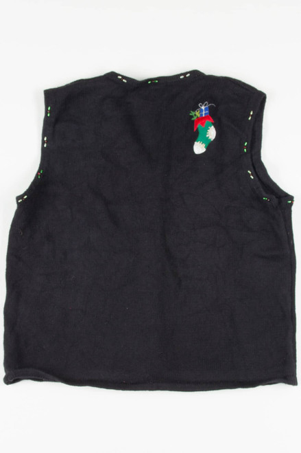 Black Stockings Ugly Christmas Vest 57633