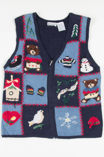 Blue Ugly Christmas Vest 57559