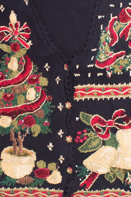 Black Ugly Christmas Cardigan 58394