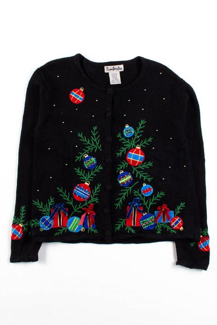 Black Ugly Christmas Cardigan