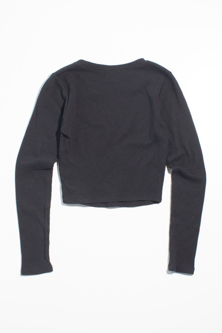 Black Long Sleeve Thermal Top