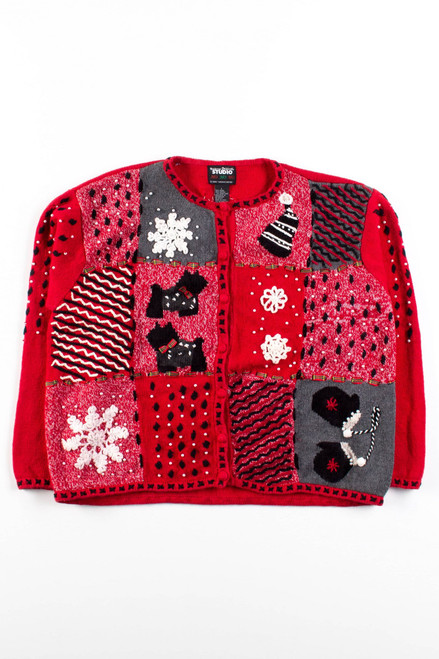 Red Ugly Christmas Cardigan 56350