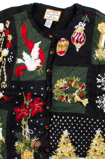 Black Ugly Christmas Cardigan 56355