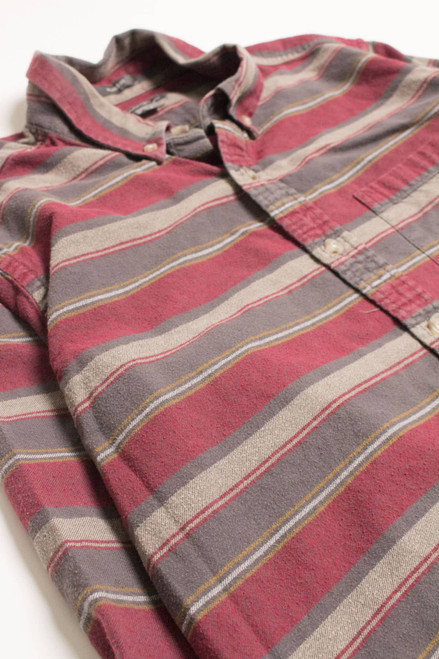 Striped Eddie Bauer Flannel Shirt 4205