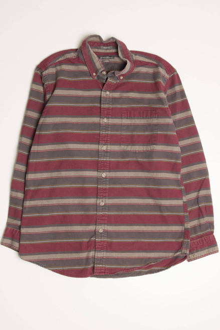 Striped Eddie Bauer Flannel Shirt 4205