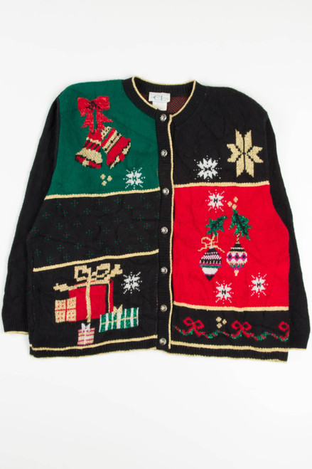 Black Ugly Christmas Cardigan 57777