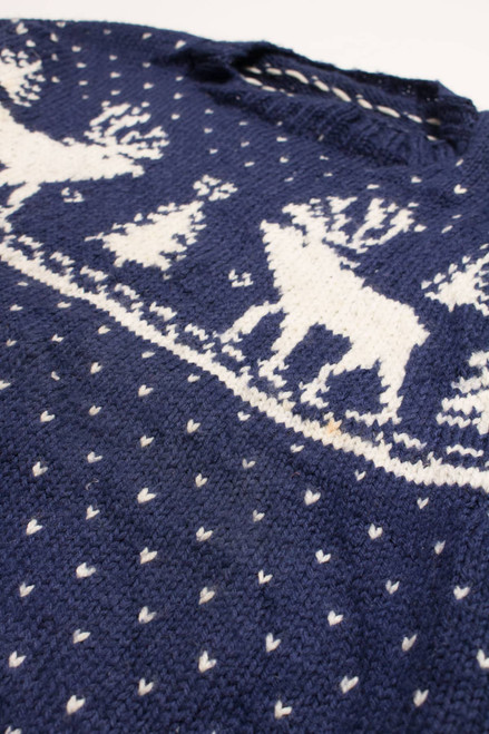 Vintage Elk Fair Isle Sweater 803