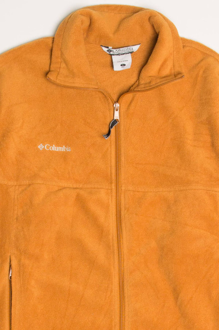 Pumpkin Columbia Fleece Zip Up Jacket