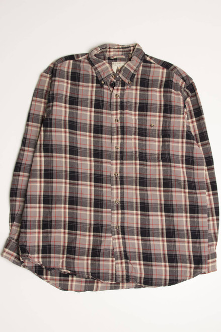 Grey G.H. Bass Flannel Shirt 4212