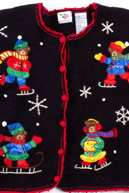 Black Ugly Christmas Cardigan 56407