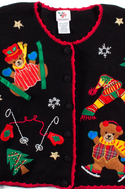 Black Ugly Christmas Cardigan 56482