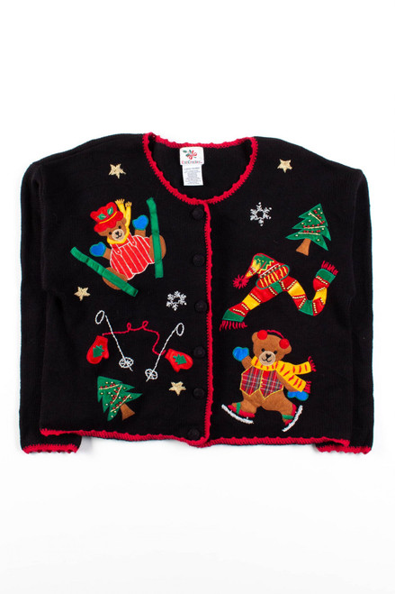 Black Ugly Christmas Cardigan 56482