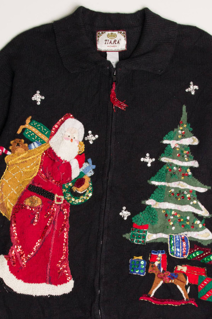 Black Ugly Christmas Cardigan 57831