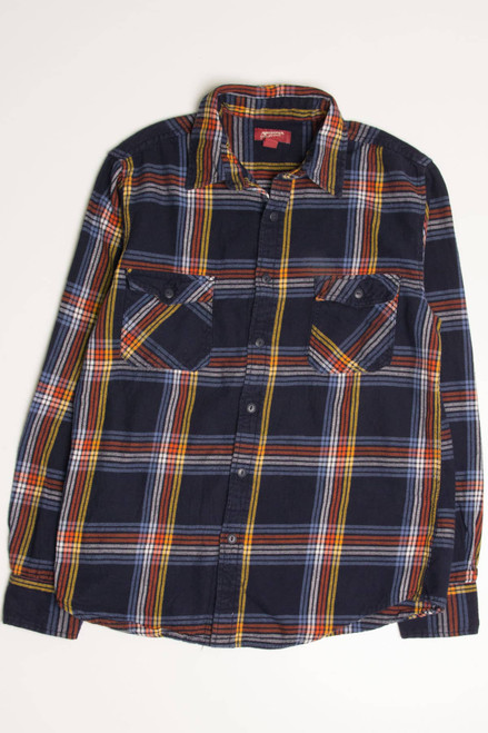 Navy Arizona Jean Co. Flannel Shirt 4232