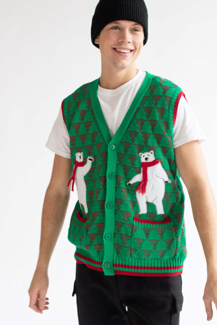 Polar Bear Dance Sweater Vest