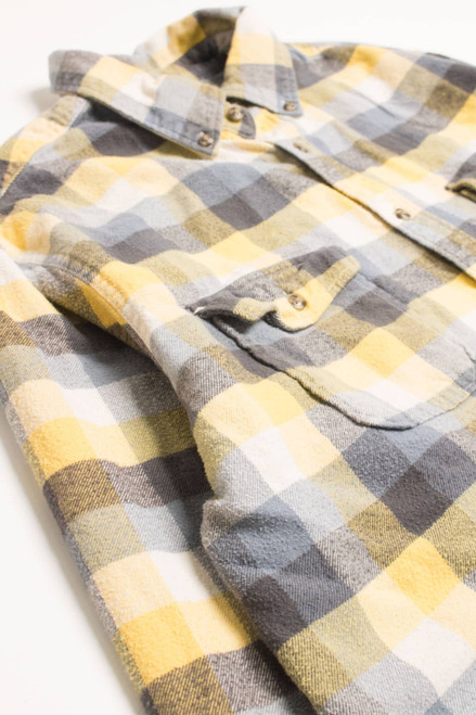 Yellow Merona Flannel Shirt 4163