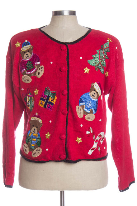 Red Ugly Christmas Cardigan 33332