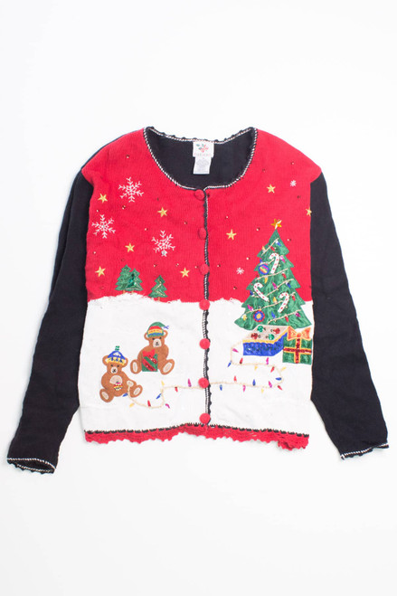 Black Ugly Christmas Cardigan 58391