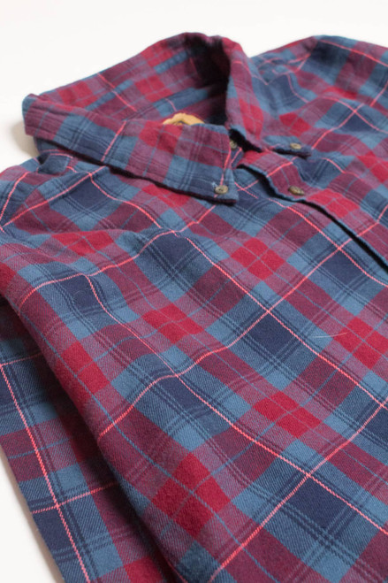 Burgundy Foundry Flannel Shirt 4265