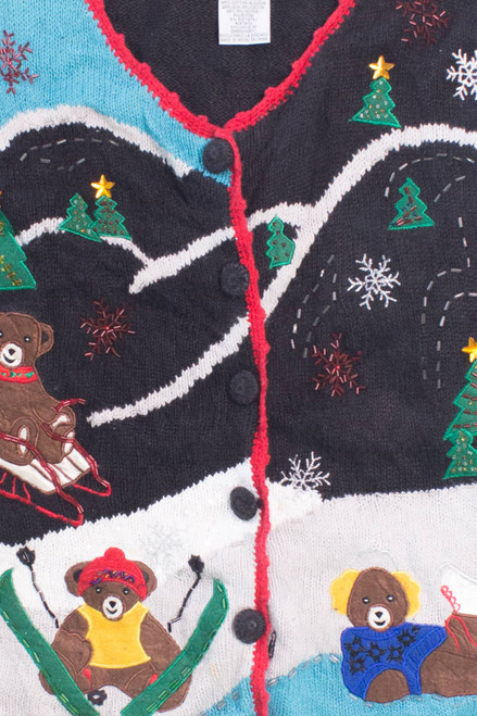 Black Ugly Christmas Cardigan 58392