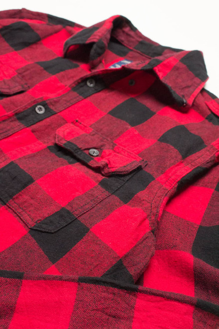 Red Faded Glory Flannel Shirt 4266