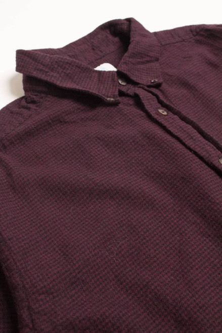 Burgundy Croft & Barrow Flannel Shirt 4294