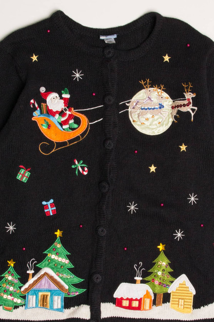 Black Ugly Christmas Cardigan 57862