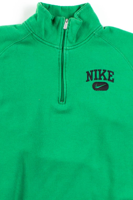 Green Nike Quarter Zip Sweatshirt