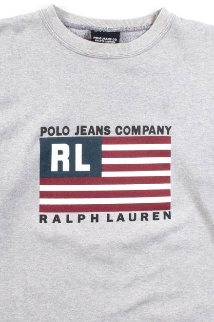 Vintage Polo Jeans Flag Sweatshirt