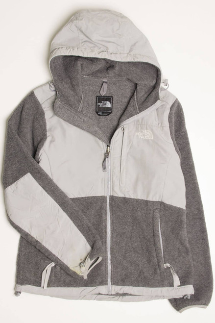 Grey North Face Fleece Zip Up Jacket