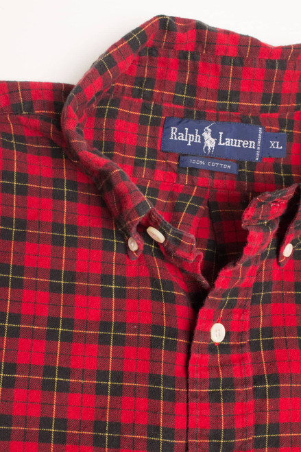Red Ralph Lauren Flannel Shirt 4330