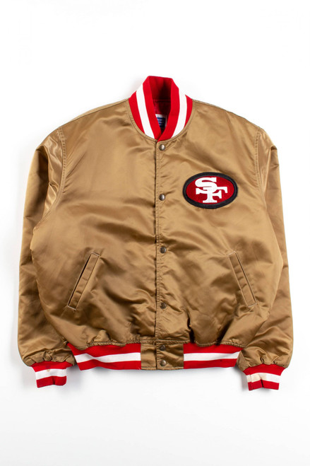 Vintage San Francisco 49ers Satin Starter Bomber Jacket (1980s)